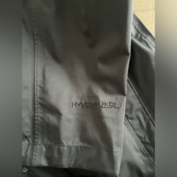 North face women’s large black rain jacket belted trench coat - Picture 11 of 13